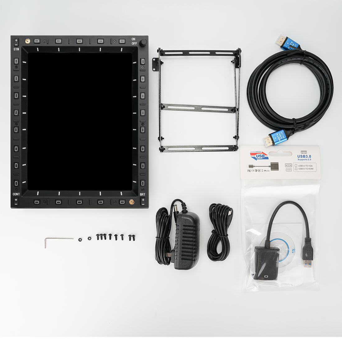 Hoowalt 10.4 Inch Military Grade LCD MFCD Display Multi Function Displays