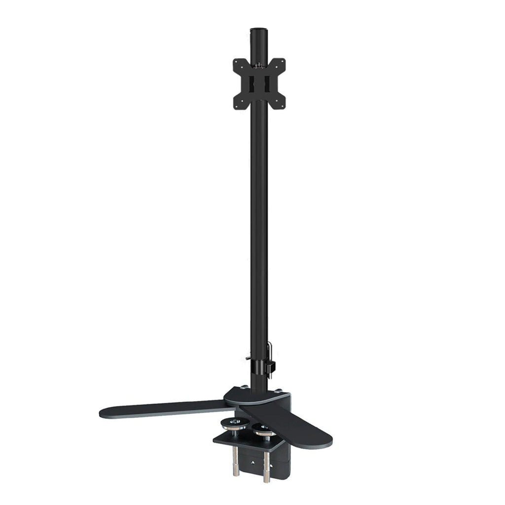 Hoowalt 75cm Height Adjustable Desk Mount with V Clamp and VESA Plate Monitor Mounts and Stands