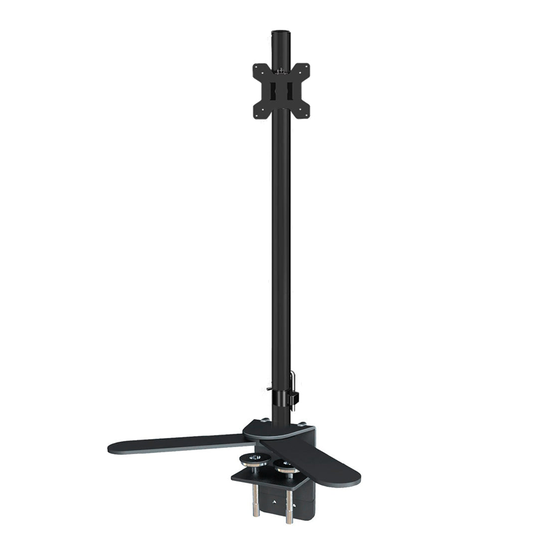 Hoowalt 75cm Height Adjustable Desk Mount with V Clamp and VESA Plate Monitor Mounts and Stands