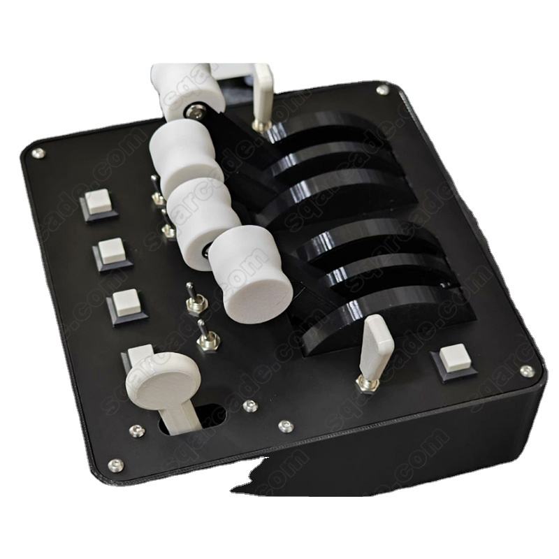 Songfa USB Plug-and-Play Four-Throttle Push Rod Controller for Flight Simulator & Indoor Aviation
