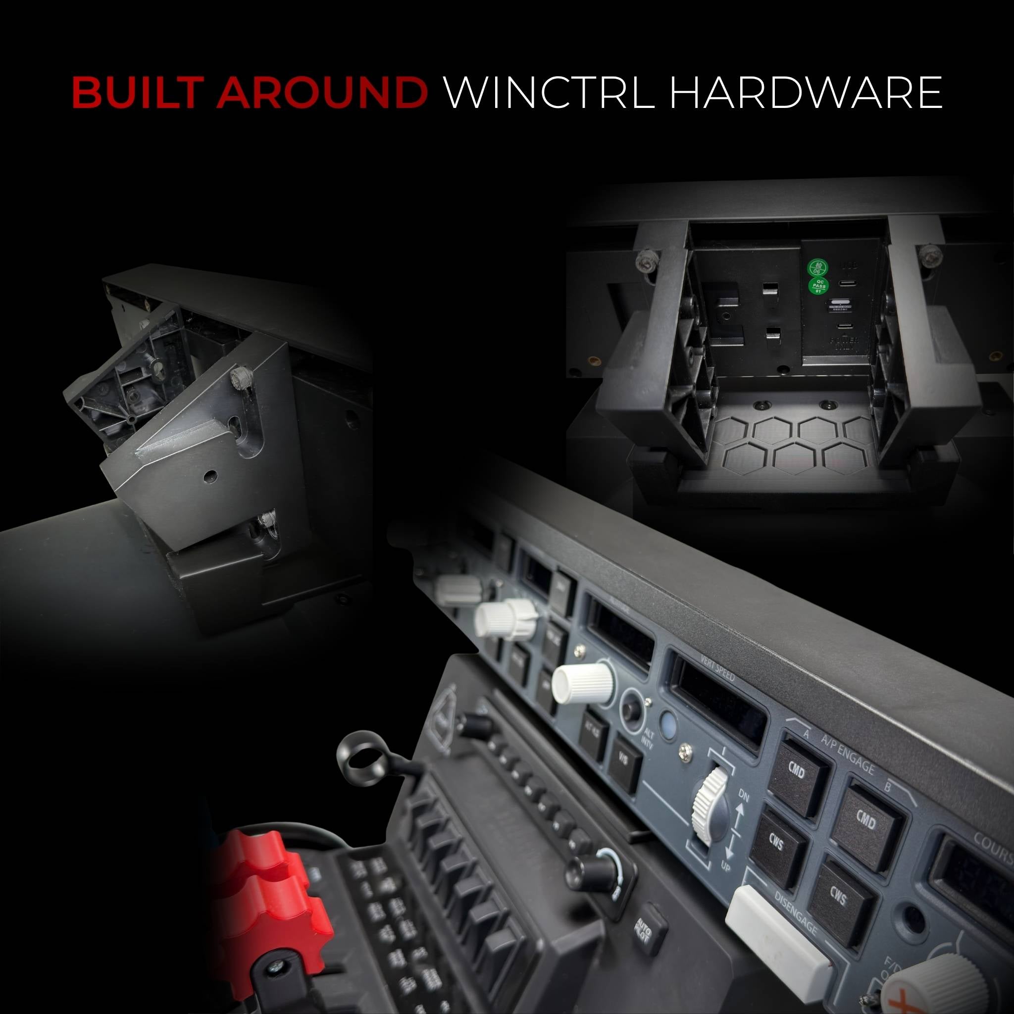 WinCtrl FCU and EFIS Mount for Honeycomb Alpha and Bravo
