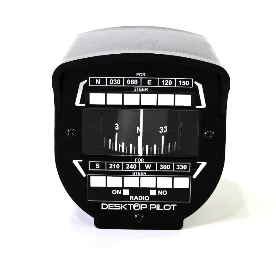 Desktop Pilot Magnetic Compass Cockpit Panel