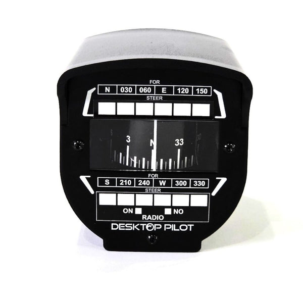Desktop Pilot Magnetic Compass Cockpit Panel