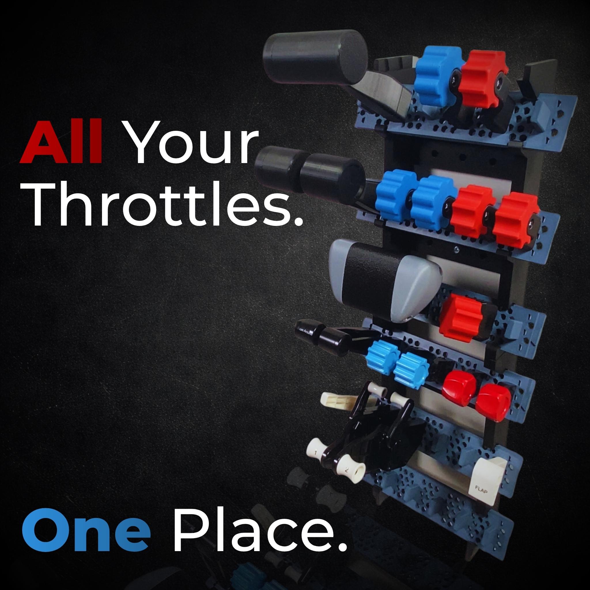 Honeycomb Bravo Modular Throttle Lever Rack System