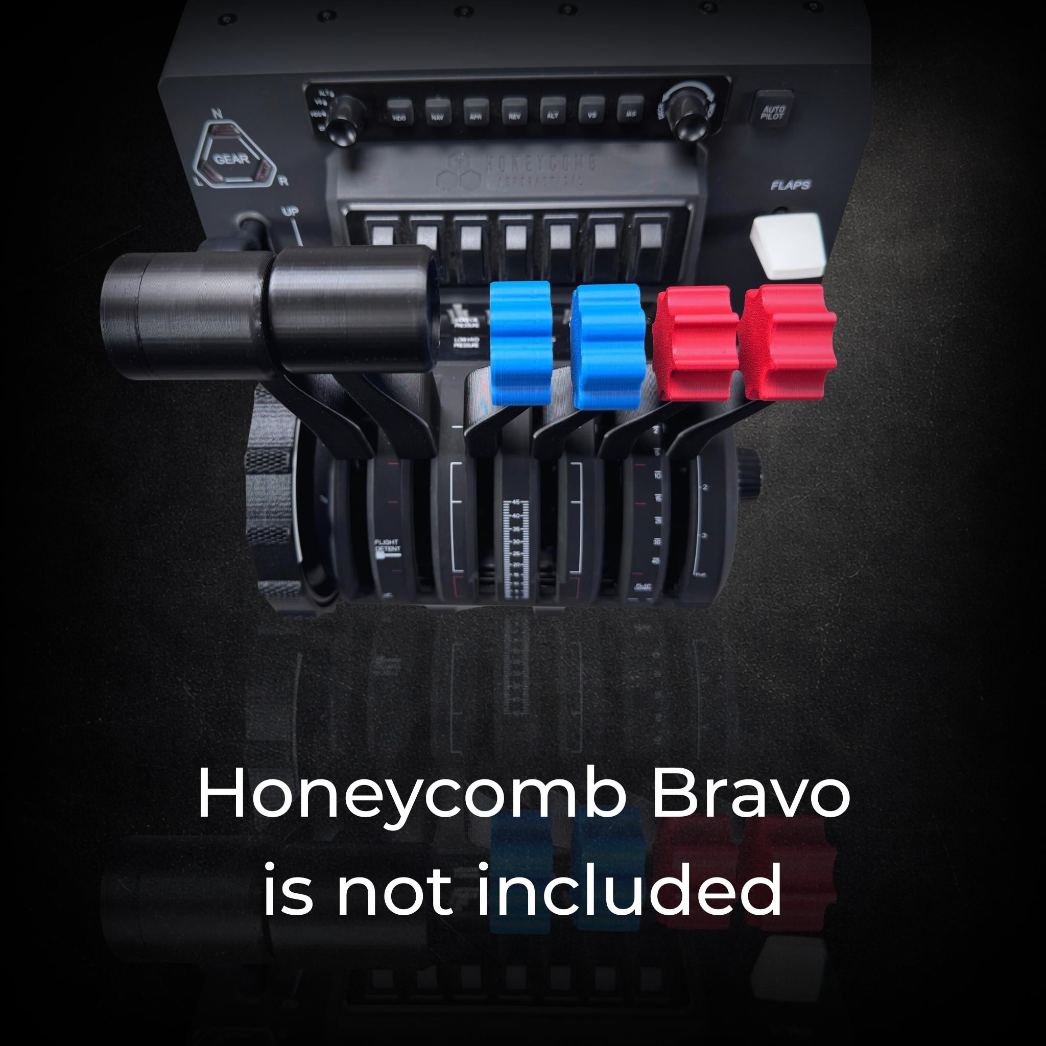 Twin Engine Throttle Lever Set for Honeycomb Bravo Baron G58