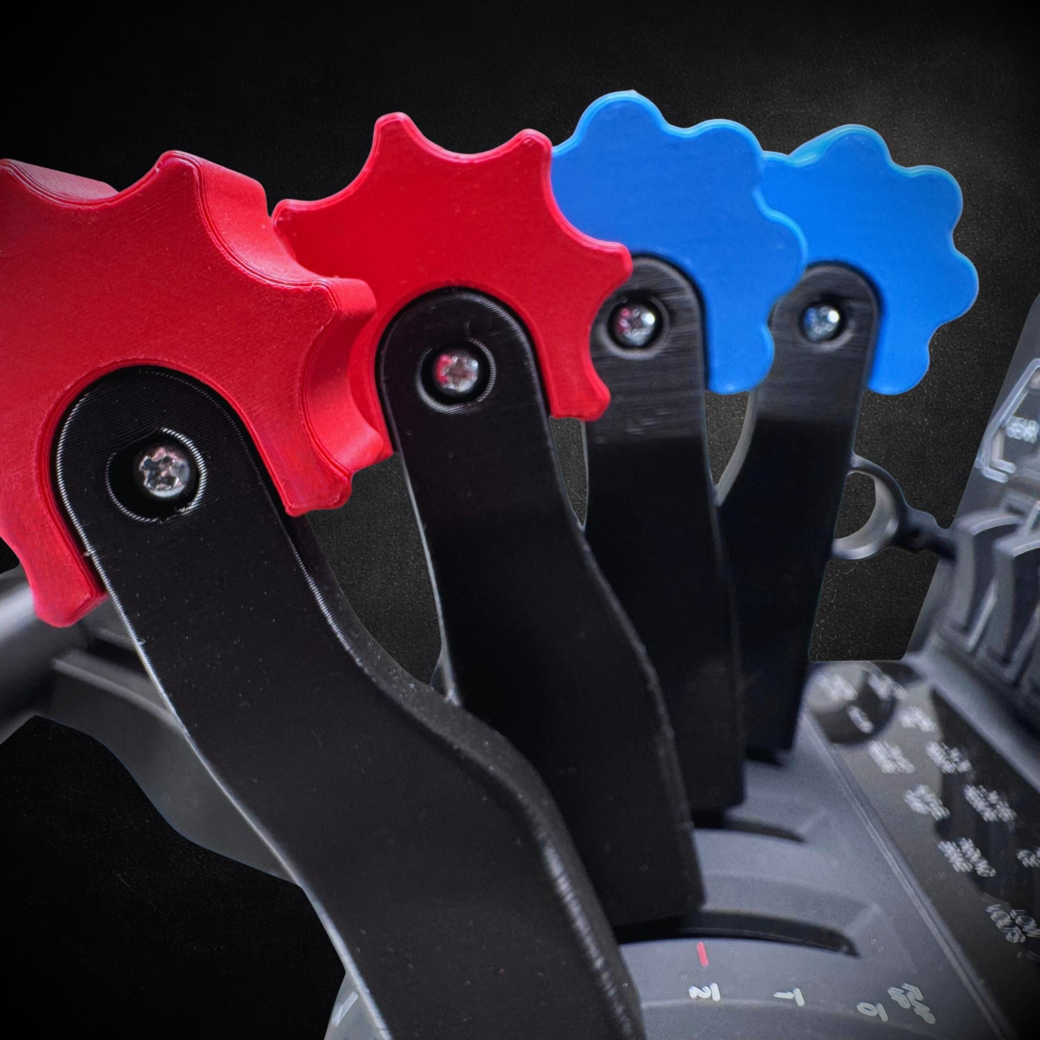 Twin Engine Throttle Lever Set for Honeycomb Bravo Baron G58