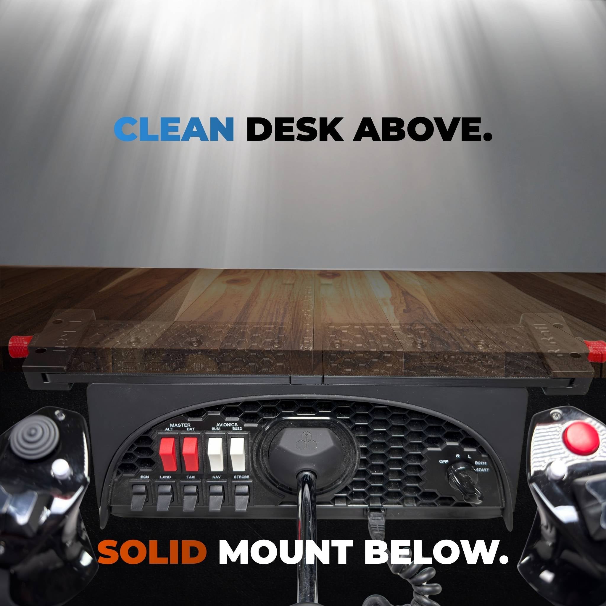 Honeycomb Alpha Under Desk Mount with Locking Quick Release