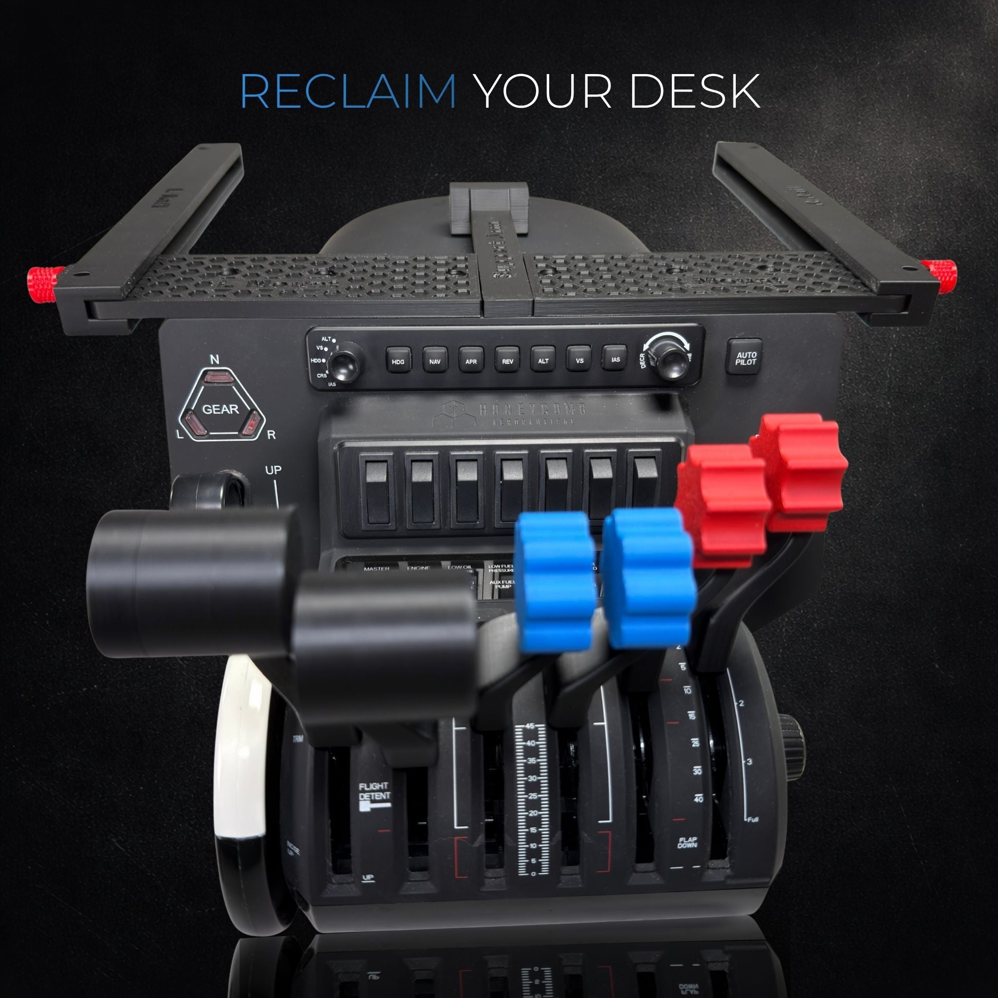 Honeycomb Bravo Sliding Stowaway Under Desk Mount