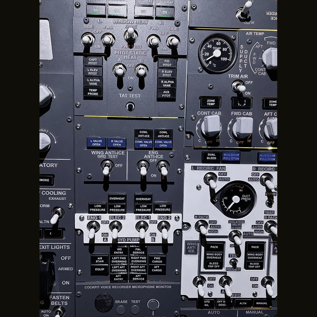 Hoowalt B737 800 Full Scale Front Overhead Panel Instrument Panels