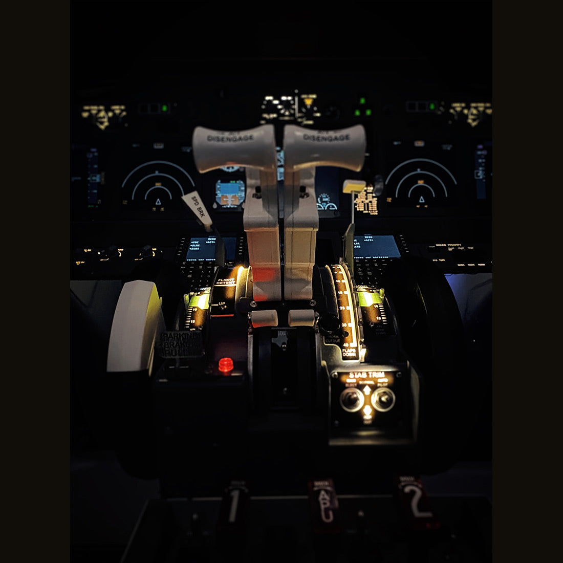 Hoowalt B737 800 Motorized Throttle Quadrant Multi Engine Throttle Systems