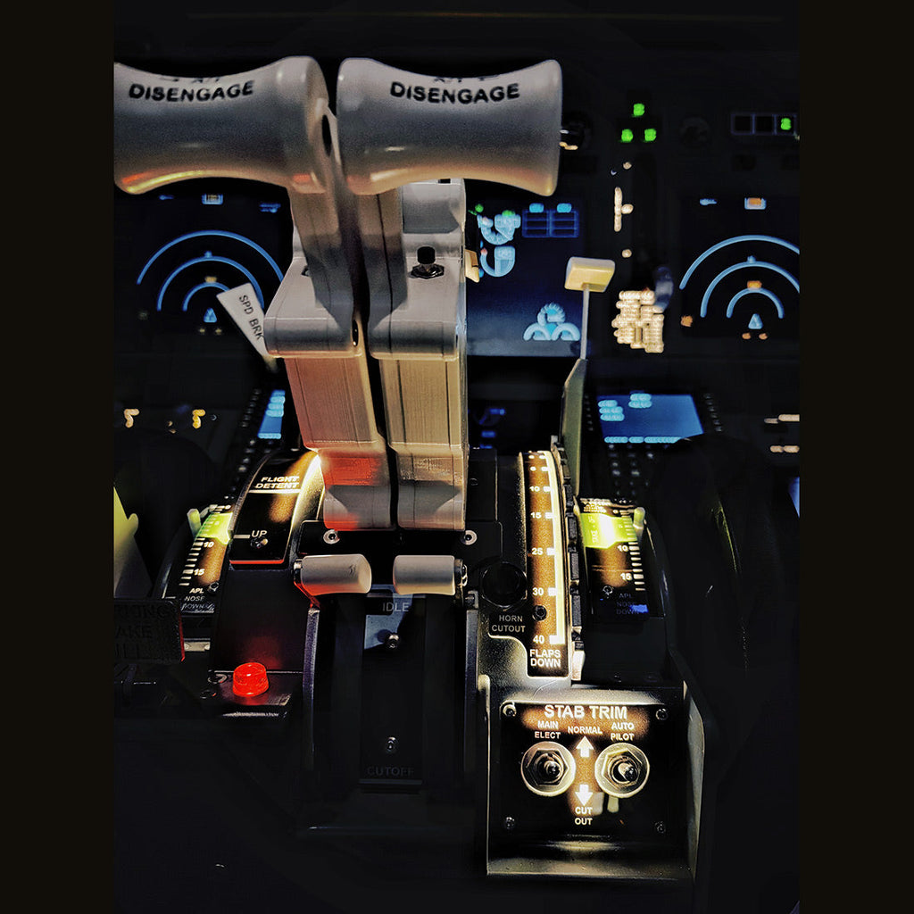 Hoowalt B737 800 Motorized Throttle Quadrant Multi Engine Throttle Systems