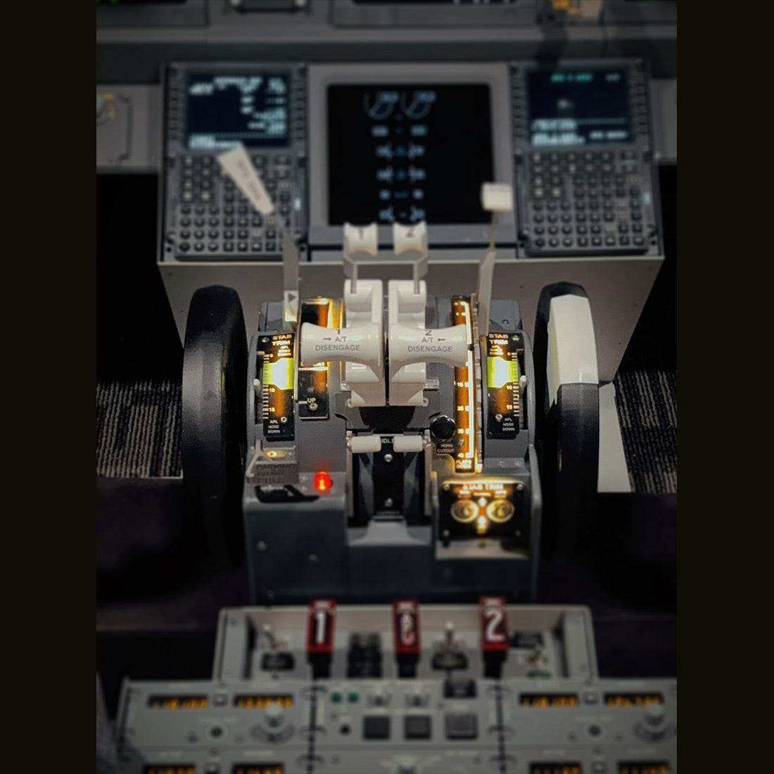 Hoowalt B737 800 Motorized Throttle Quadrant Multi Engine Throttle Systems