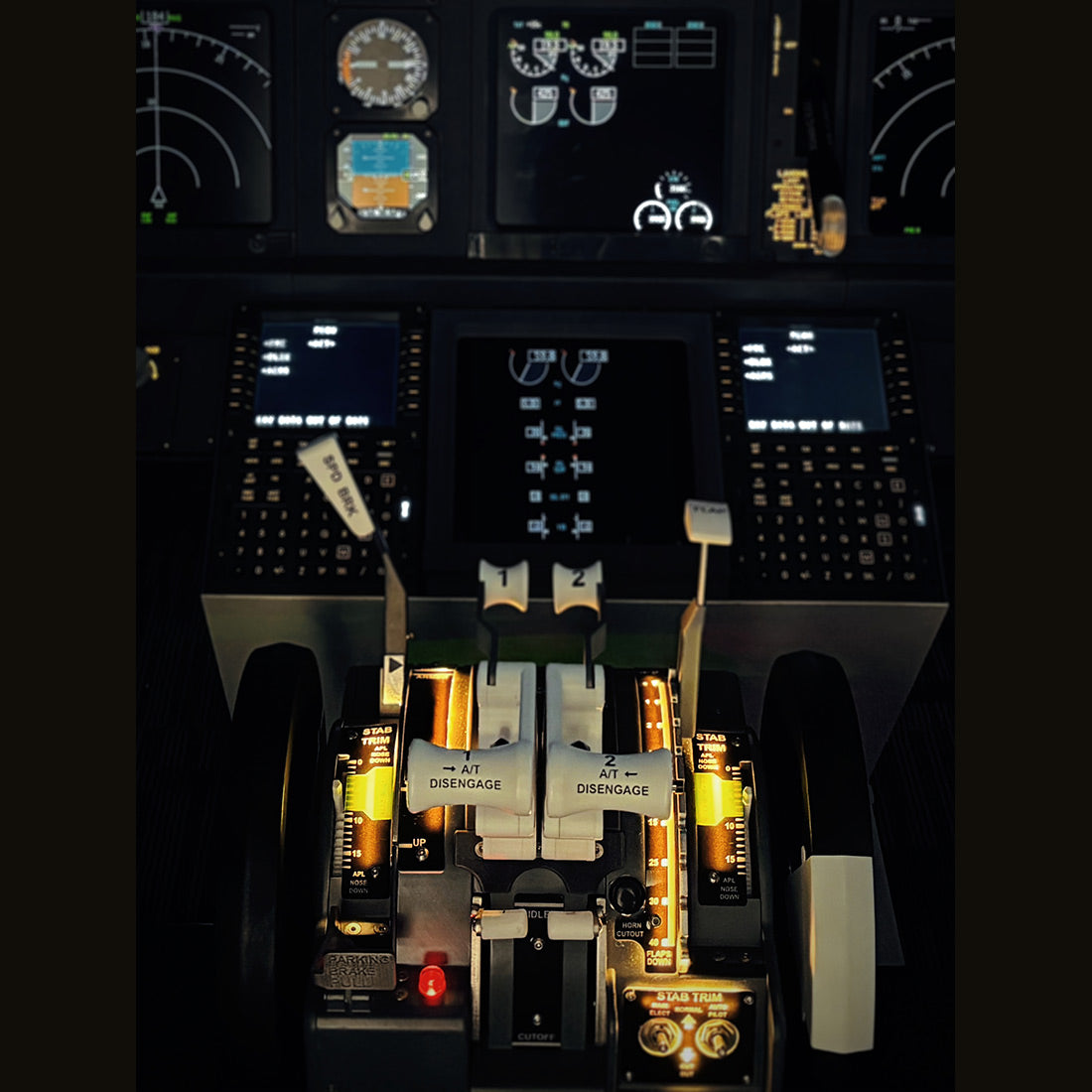 Hoowalt B737 800 Motorized Throttle Quadrant Multi Engine Throttle Systems