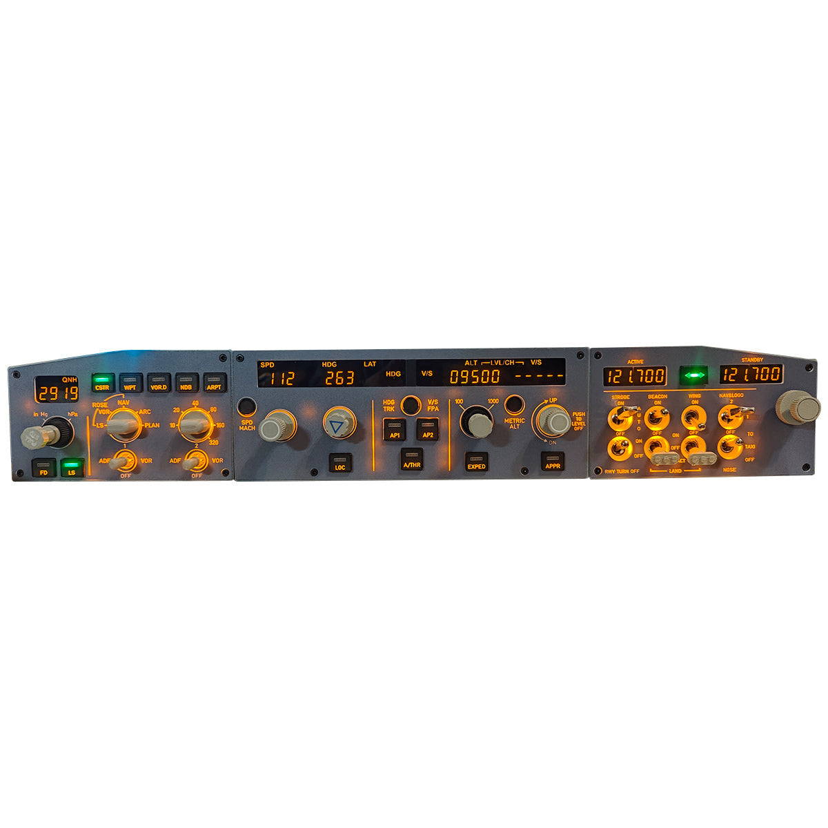 Hoowalt D108 A32X FCU EFIS ECAM All in One Cockpit Panel Instrument Panels