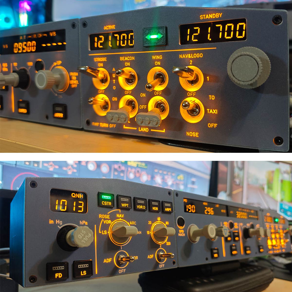 Hoowalt D108 A32X FCU EFIS ECAM All in One Cockpit Panel Instrument Panels