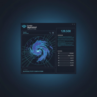 Foundry SkyControl Weather & ATC Suite Software Mockup