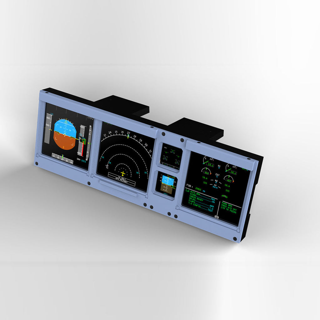 Hoowalt D106 A32X 4-in-1 PFD ND ECAM Display Multi-Function Displays