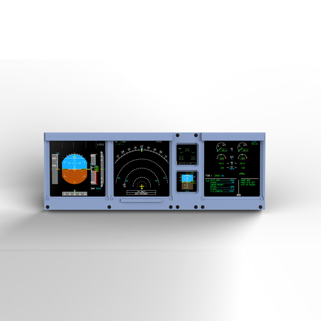 Hoowalt D106 A32X 4-in-1 PFD ND ECAM Display Multi-Function Displays