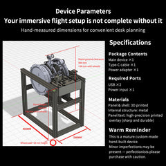 Hoowalt D107 V2 A32X Motorized Throttle Quadrant Multi-Engine Throttle Systems