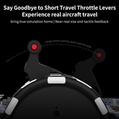 Hoowalt D107 V2 A32X Motorized Throttle Quadrant Multi-Engine Throttle Systems
