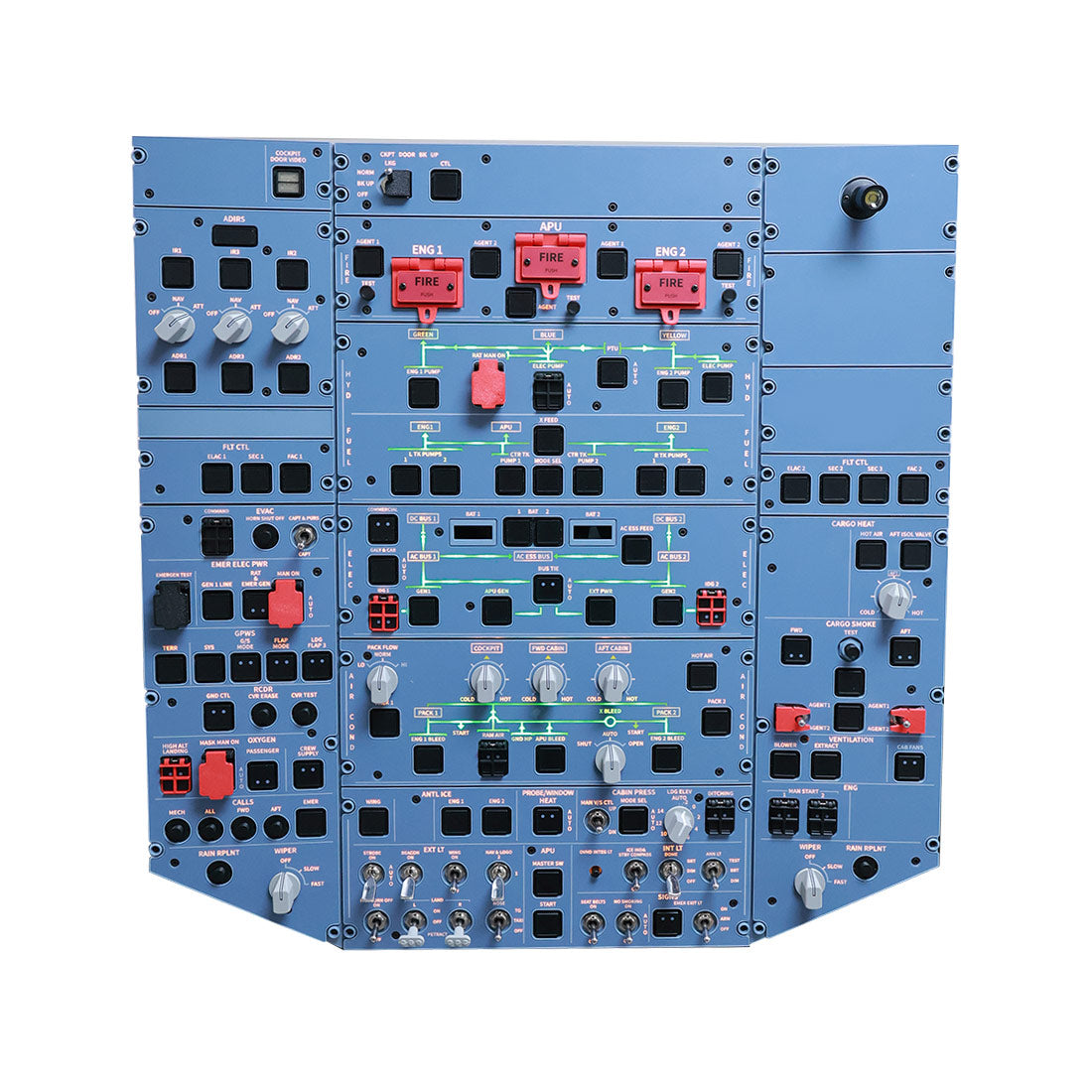 Hoowalt D111 A32X Near Full Scale Overhead Panel Instrument Panels
