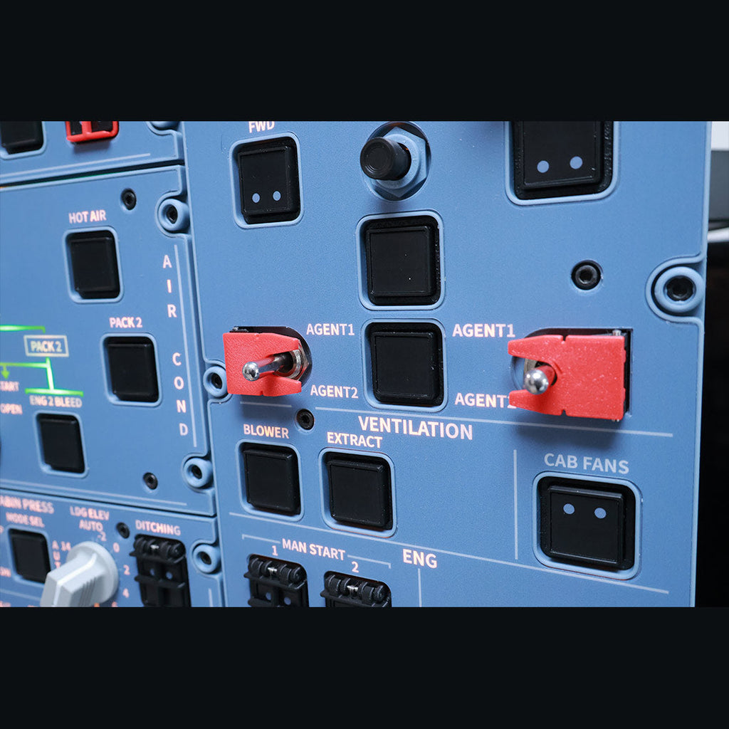 Hoowalt D111 A32X Near Full Scale Overhead Panel Instrument Panels