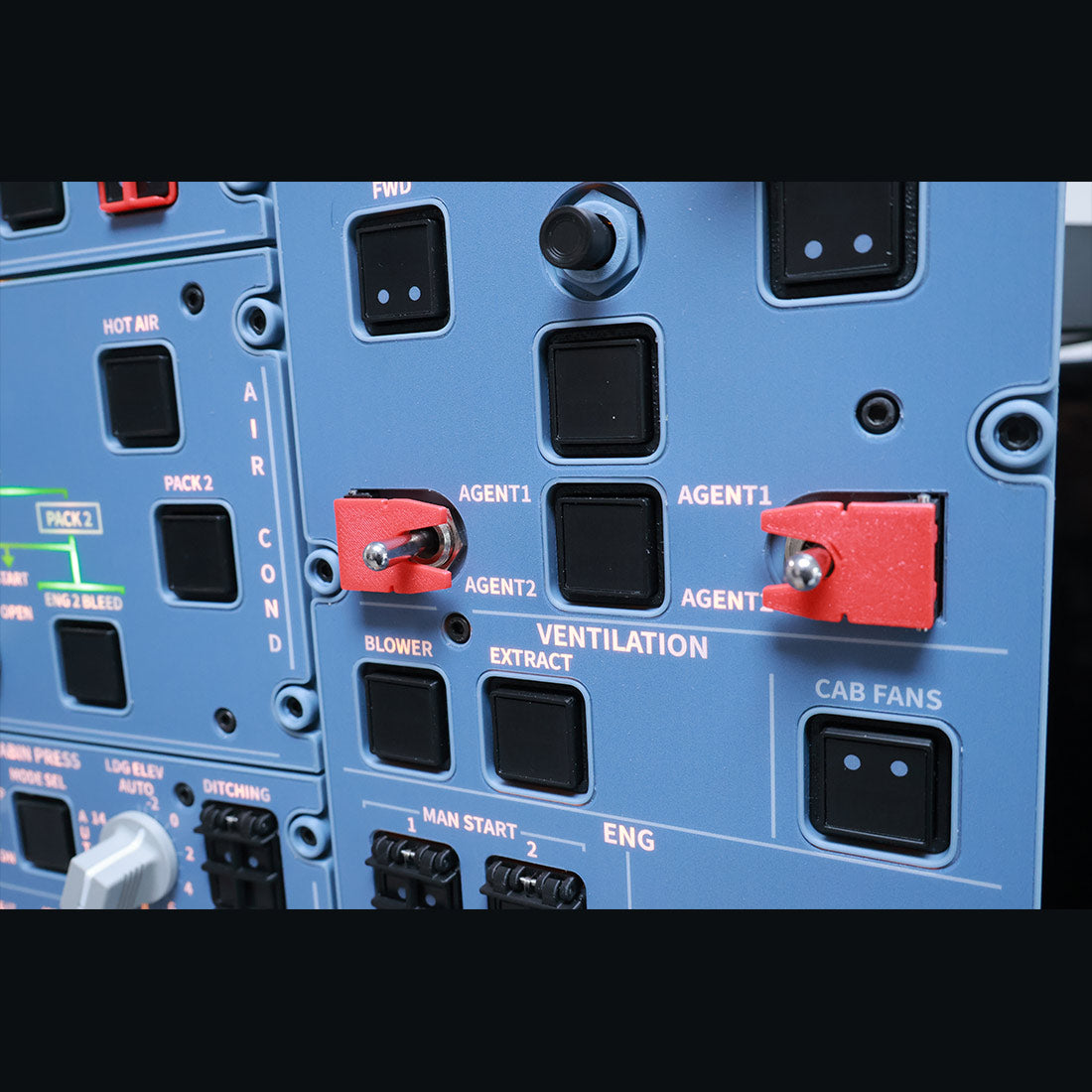 Hoowalt D111 A32X Near Full Scale Overhead Panel Instrument Panels