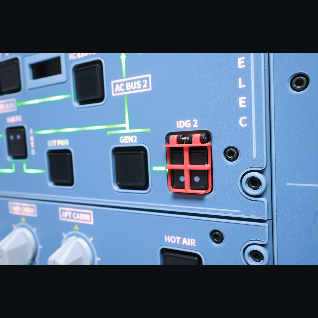 Hoowalt D111 A32X Near Full Scale Overhead Panel Instrument Panels