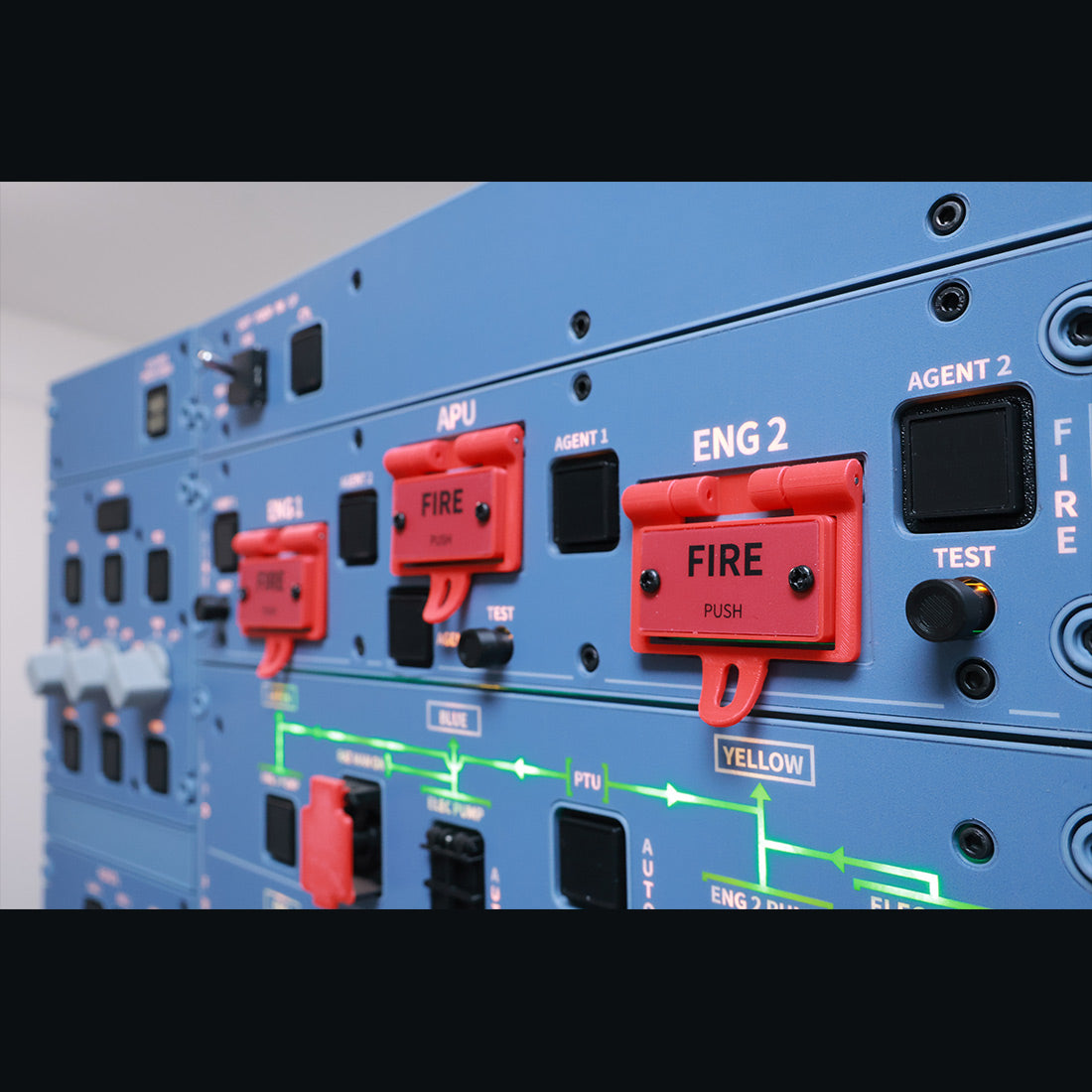 Hoowalt D111 A32X Near Full Scale Overhead Panel Instrument Panels