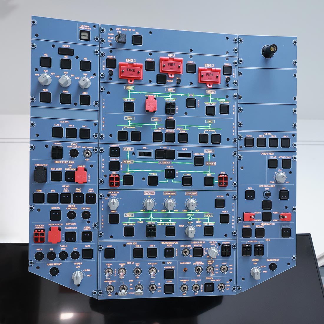 Hoowalt D111 A32X Near Full Scale Overhead Panel Instrument Panels