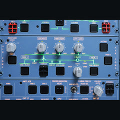 Hoowalt D111 A32X Near Full Scale Overhead Panel Instrument Panels