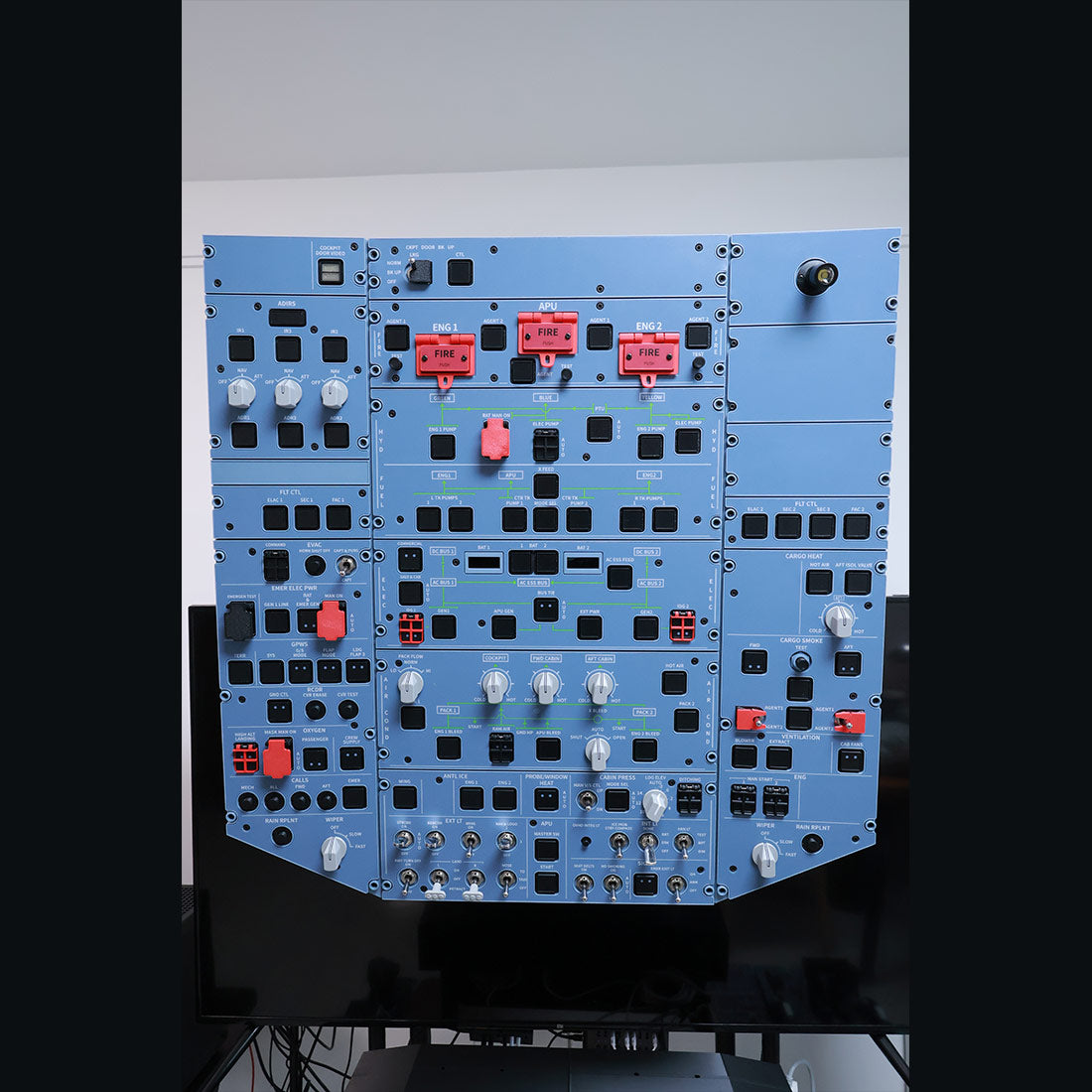 Hoowalt D111 A32X Near Full Scale Overhead Panel Instrument Panels