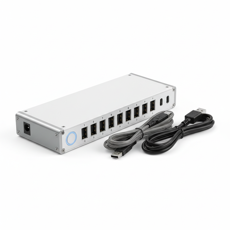 Foundry SimHub 10-Port Powered USB Hub