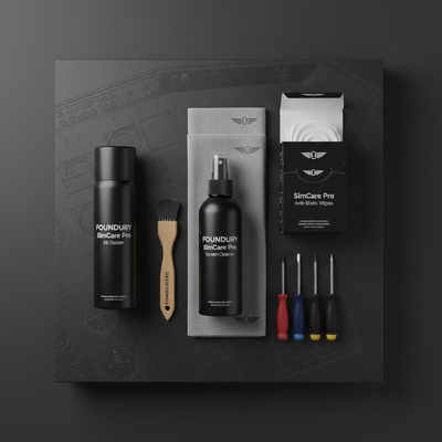 Foundry SimCare Pro Cleaning & Maintenance Kit flat lay product photo