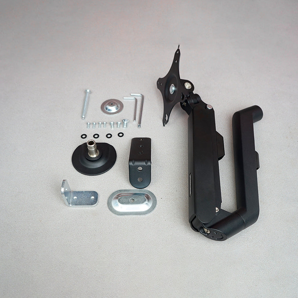 Hoowalt Pneumatic 4 Axis Monitor Arm with VESA Mount Monitor Mounts and Stands