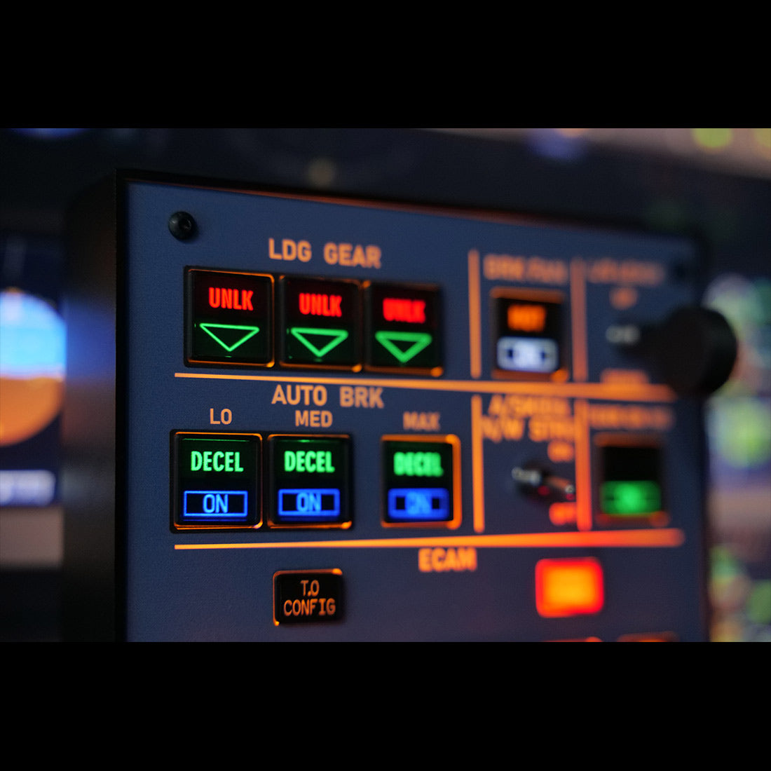 Rowsfire A103 V3.0 A32X ECAM Landing Gear Indicator Panel Instrument Panels