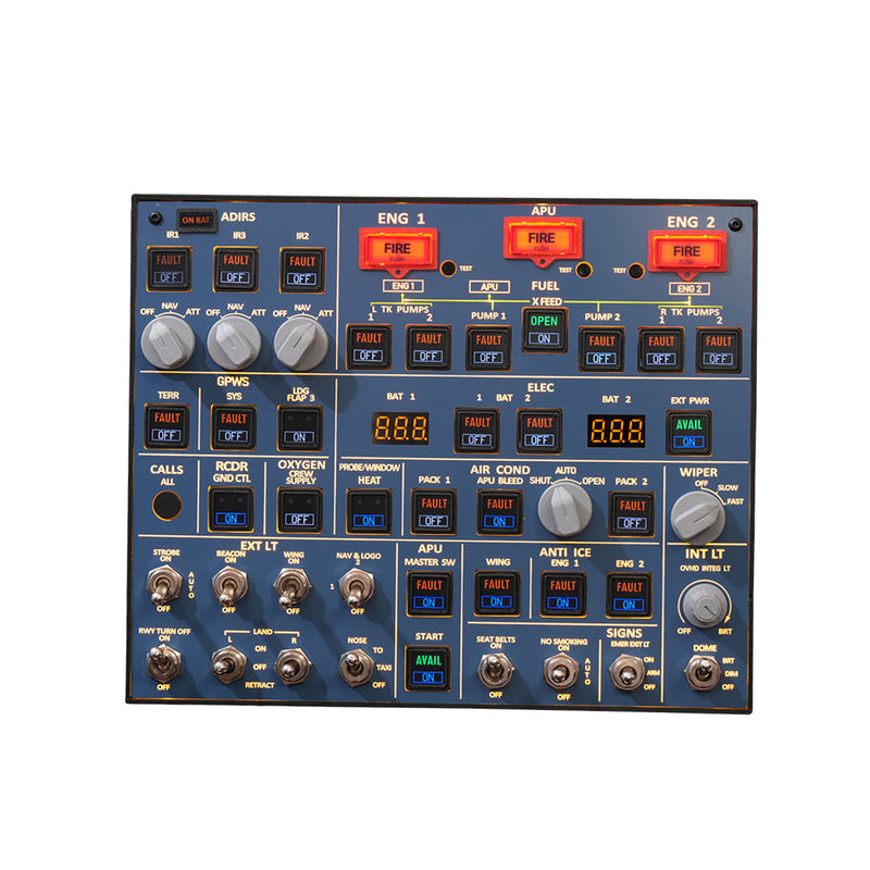 Rowsfire A107 V3.1 A32X Backlit Overhead Panel Instrument Panels