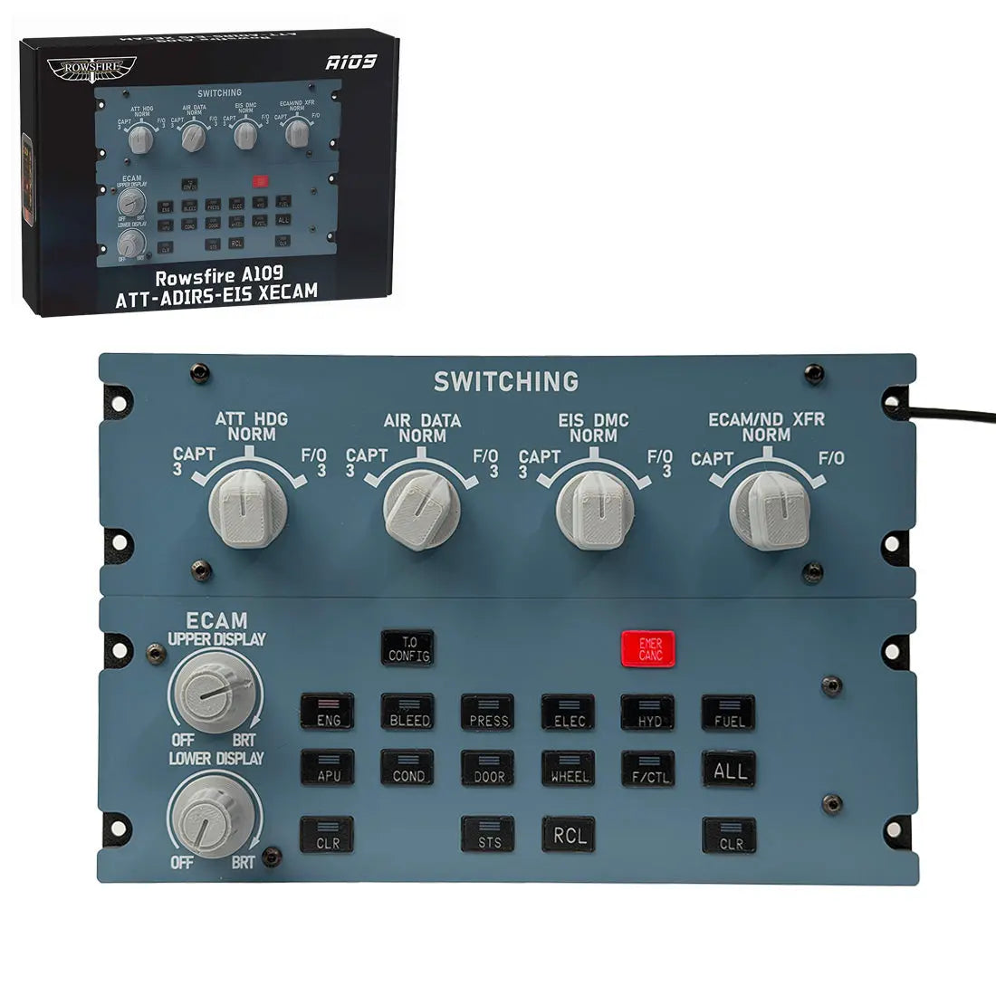 Rowsfire A109 V3.0 A32X ATT ADIRS EIS XECAM Panel Instrument Panels