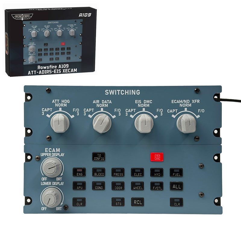 Rowsfire A109 V3.0 A32X ATT ADIRS EIS XECAM Panel Instrument Panels