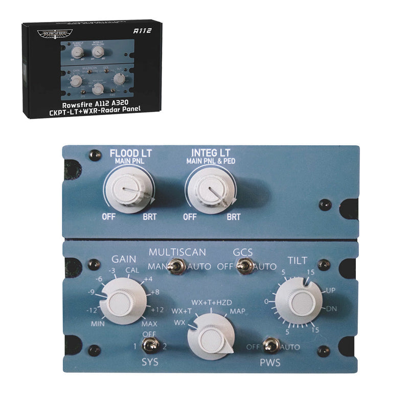 Rowsfire A112 A32X Cockpit Lighting WXR Radar Panel Instrument Panels