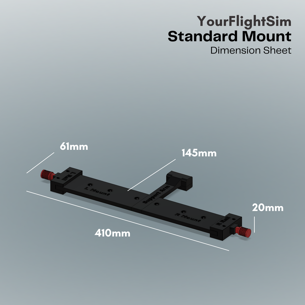 Honeycomb Alpha Under Desk Mount with Locking Quick Release