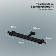 Honeycomb Alpha Under Desk Mount with Locking Quick Release view 10