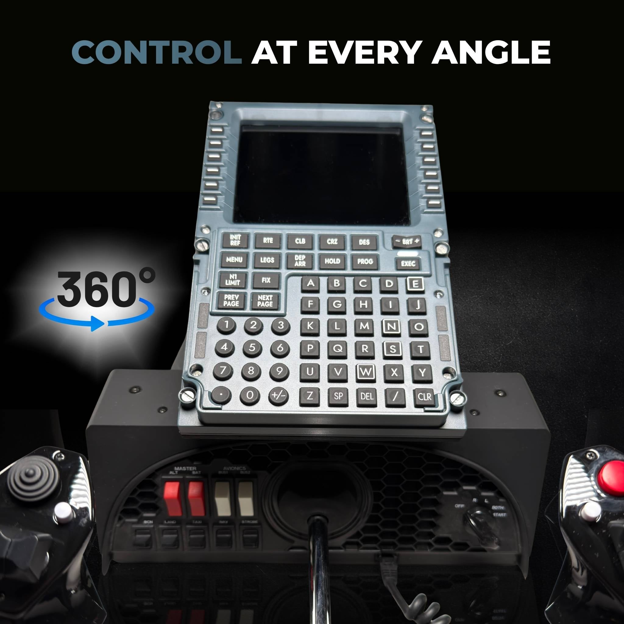 WinCtrl MCDU and PFP Swivel Mount for Honeycomb Alpha and Bravo