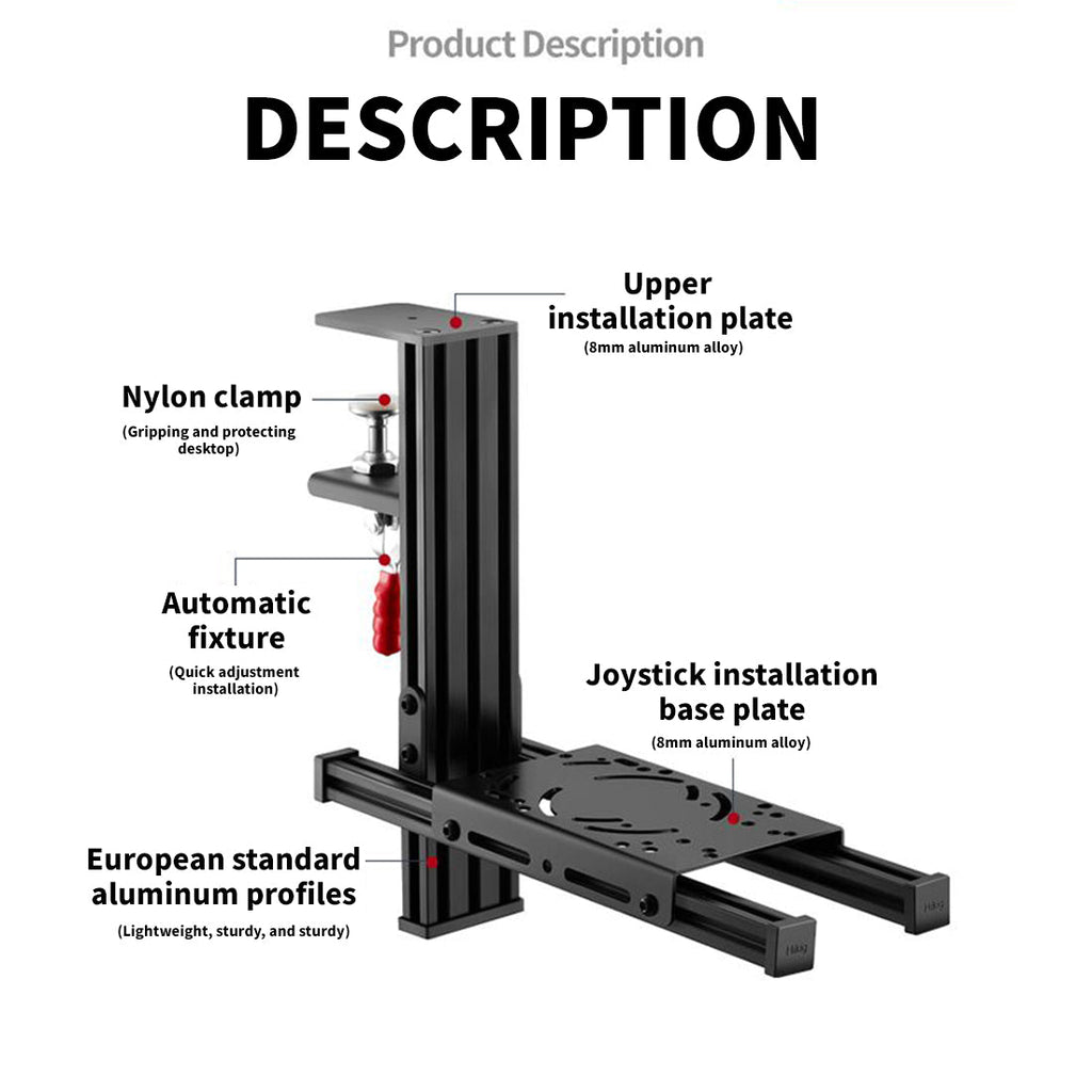 Hoowalt Universal Joystick and Throttle Desk Mount Monitor Mounts and Stands